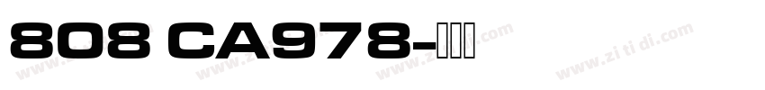 808 CA978字体转换